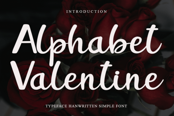 Alphabet Valentine Font for Editorial Design
