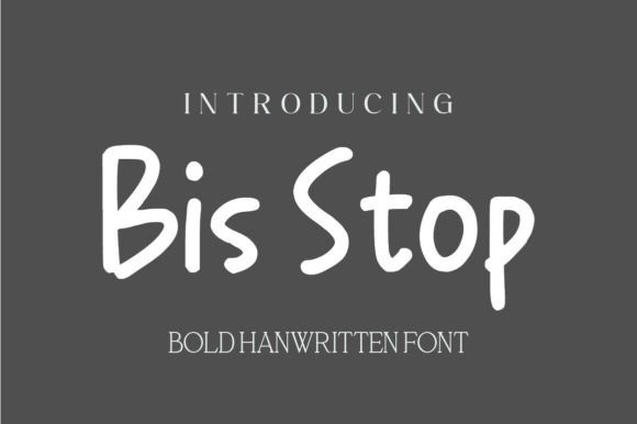 Bis Stop Font: Whimsical Typography for Editorial Design
