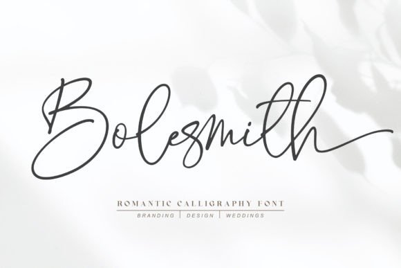 Bolesmith Font: Organic Calligraphy for Business Branding