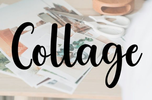 Collage Font: A Designer’s Take on Elegant Script