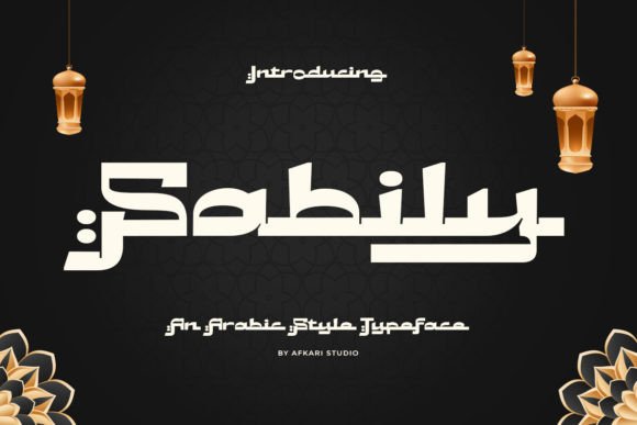 Elegant Arabic-Style Typeface for Crafters and Makers