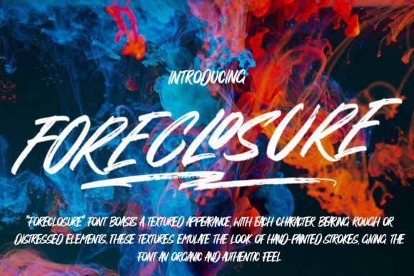 Foreclosure: A Bold Display Font for Crafters and Product Designers
