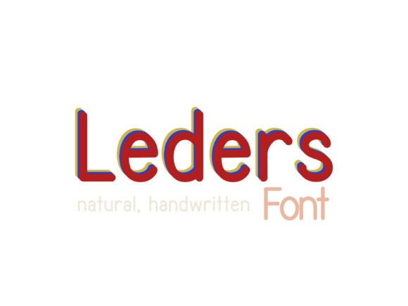 Leders Font: A Handwritten Typeface for Clear Branding