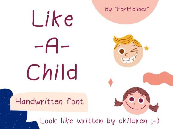 Like-a-Child Font Review for Web Design