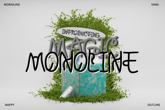 Magic Monoline Font: Serene Script for Editorial Design