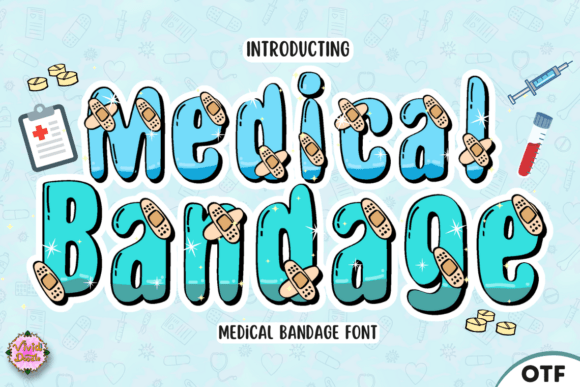 Medical Bandage Font: Caring Typography for Makers