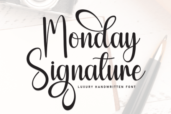 Monday Signature Font: Elevate Handmade Products