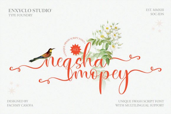 Neqsha Mopey Font: Elevating Handmade Crafts