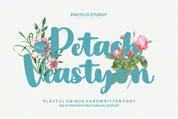 Petach Veastyon: The Handwritten Display Font for Crafters & Makers