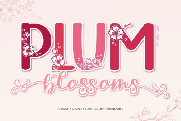 Plum Blossoms Duo: A Font Review for Digital Designers