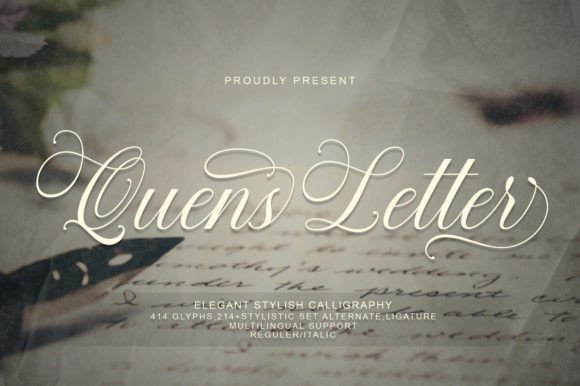Quens Letter Font Review: Elegant Script for Branding