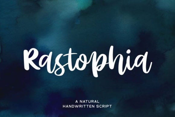 Rastophia Font: Elegant Script for Editorial Design