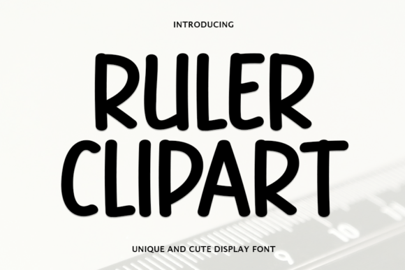 Ruler Clipart Font: A Handwritten Typeface for Branding