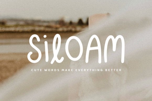 Siloam Font: Playful Handwritten Type for Digital Campaigns