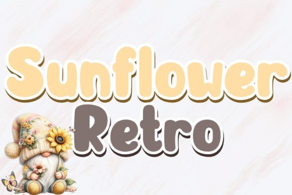Sunflower Retro Font: Warmth for Editorial Layouts