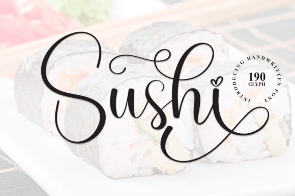 Sushi Font: Elegant Script for Business Branding