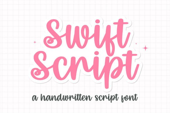 Swift Script: A Sweet Handwritten Font for Makers and Creative Sellers