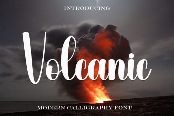 Volcanic Font: Elegant Handwritten Style for Crafters