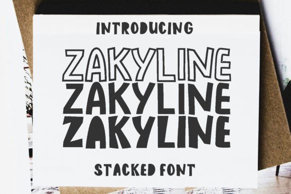 Zakyline Font: A Paper-Cut Typeface for Playful Branding